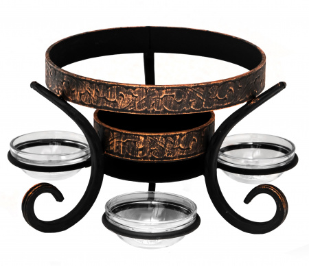 Садж чугунный 50 см + Подставка под садж "Шелковый путь Премиум"